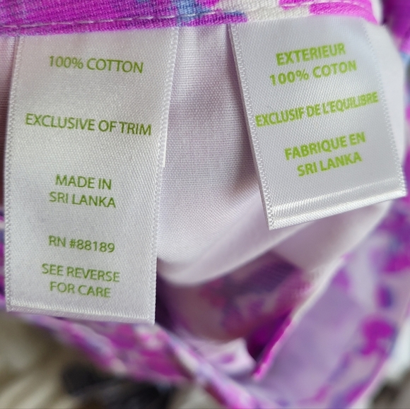 Lilly Pulitzer Purple Blue and Pink Hidden Flamingo Patterned Shorts Size 00 - Picture 4 of 6